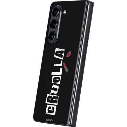 Disney Cruella (2021) Logo and Lipstick Galaxy Z Fold5 5G Skin